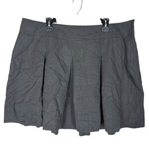 Parker A-Line Skirt Womens 23 Gray Pleated Side Zip Casual Knee Length Workwear